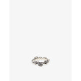 Emanuele Bicocchi rose slim sterling silver ring - British product