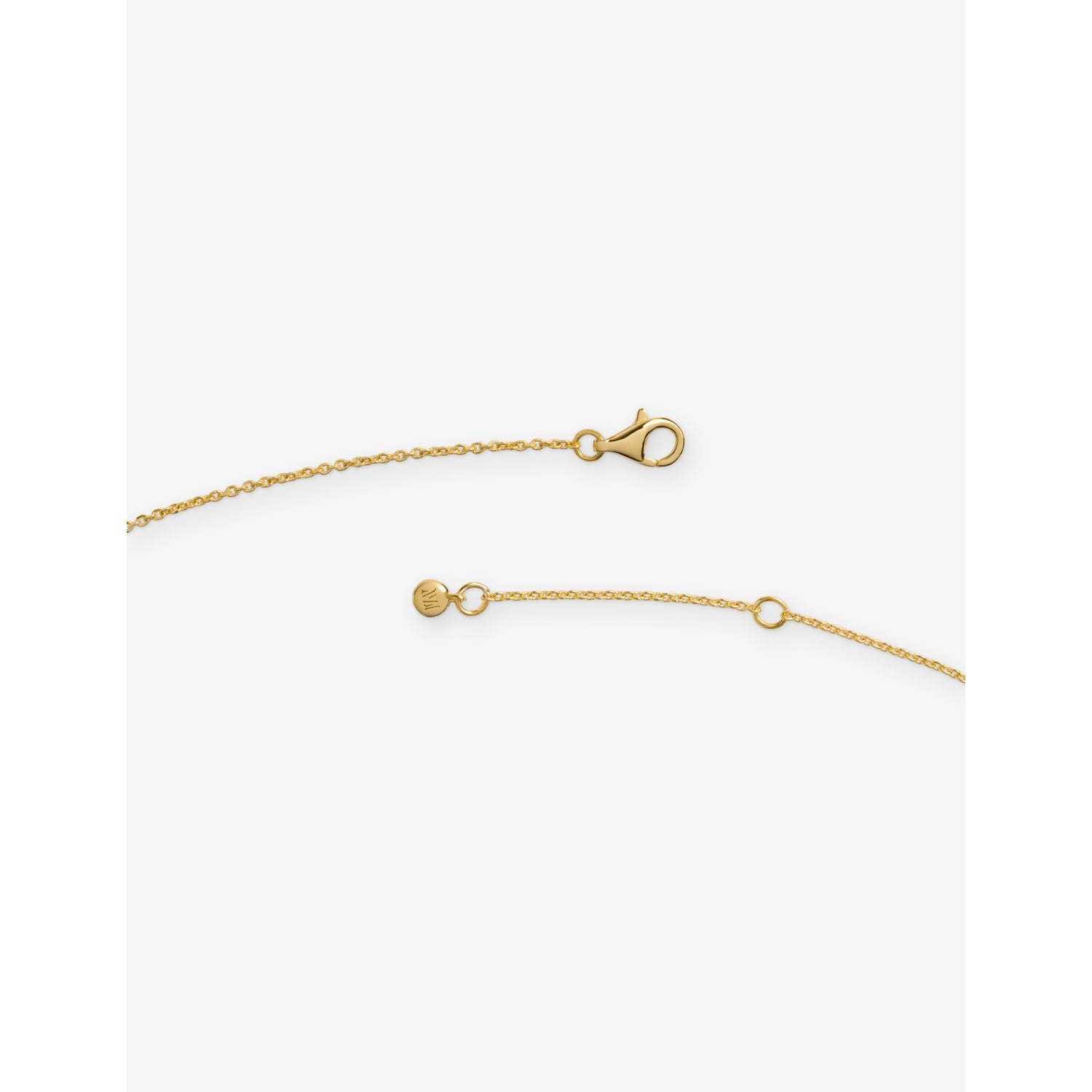 Monica Vinader small gold-plated pendant necklace (British brand)