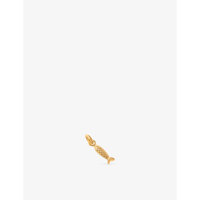 selfridges Astrid & Miyu Fish 18ct Gold-Plated Sterling-Silver Clip Charm- Buy online at McGrocer