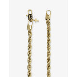 GLD rope chain necklace 4mm in 18ct gold-plated silver, UK version