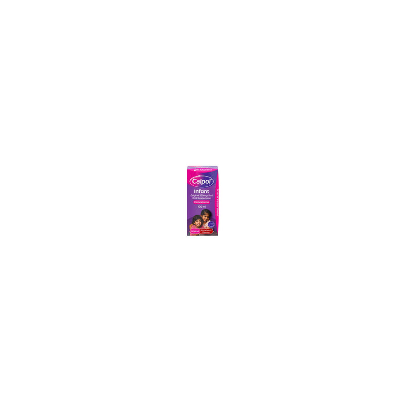 Calpol Infant Oral Suspension strawberry flavour 100ml - British product