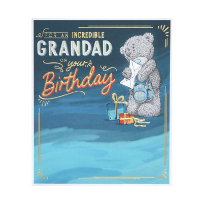 Birthday card for grandad with heartfelt message, 154x184mm - British product