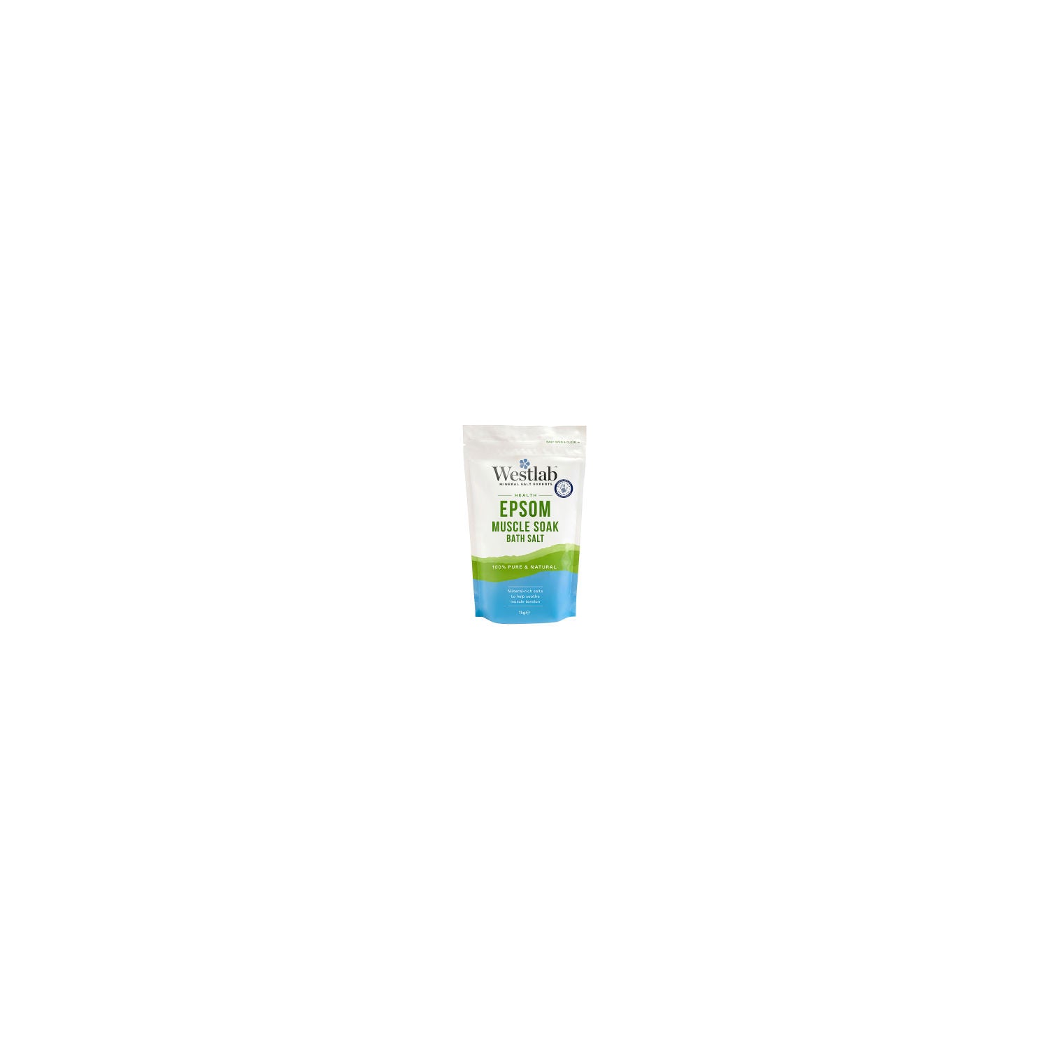 Westlab Epsom Muscle Soak Bath Salt 1kg (British brand)