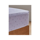 At Home with Stacey Solomon Lilac Bluebell Print Fitted Sheet Double - British product