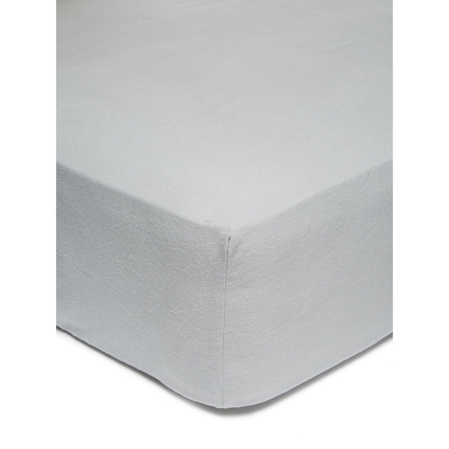 George Home grey brushed cotton fitted sheet king (British brand)