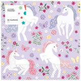 Unicorn Paper Napkins 20pk party napkins, imported from the UK