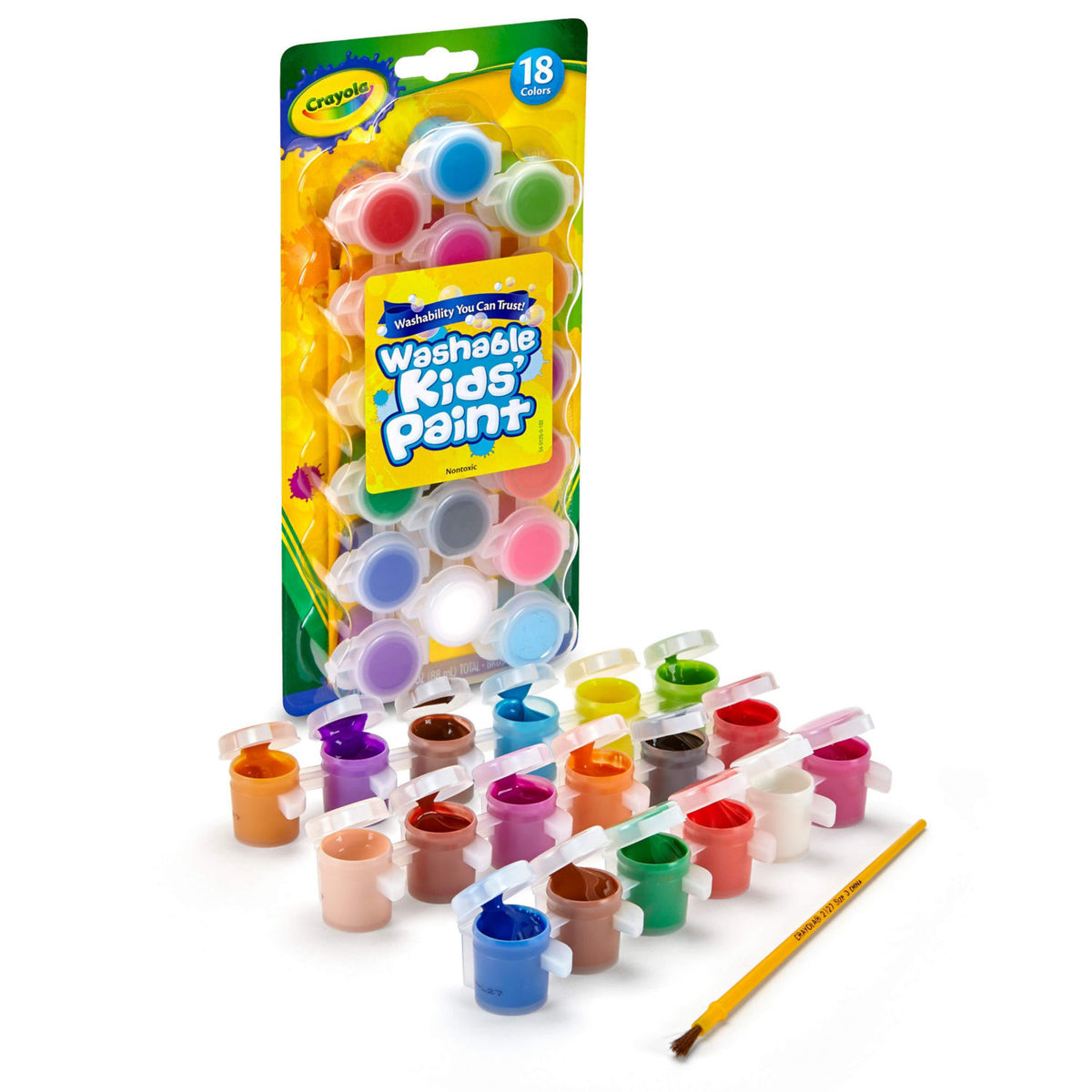 Crayola Washable Kids' Poster Paint 18 Colours 88.7ml - British product