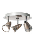 BHS Silver 3 Light Spotlight Ceiling Light (British brand)