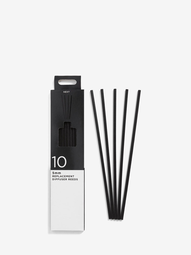 Set of 10 Black Luxury Replacement Diffuser Reeds