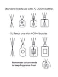 Set of 10 Black Luxury Replacement Diffuser Reeds