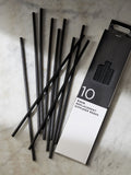Set of 10 Black Luxury Replacement Diffuser Reeds