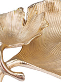 Pacific Gold decorative dual gingko leaf bowl, imported from the UK
