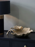 Pacific Gold decorative dual gingko leaf bowl, imported from the UK