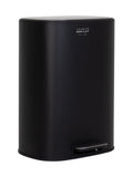 Charles Bentley black pedal kitchen bin 50L (British brand)