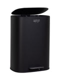 Charles Bentley black pedal kitchen bin 50L (British brand)