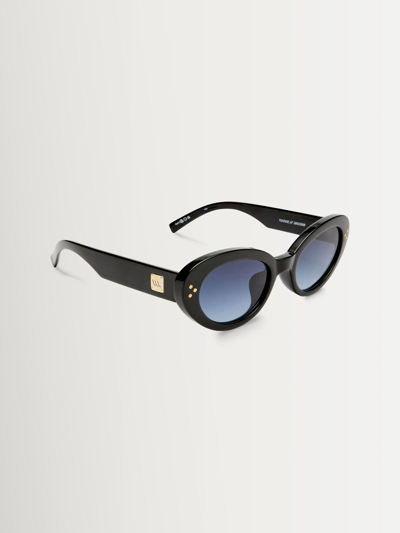 Le Specs Tootsie black cat-eye sunglasses, UK version