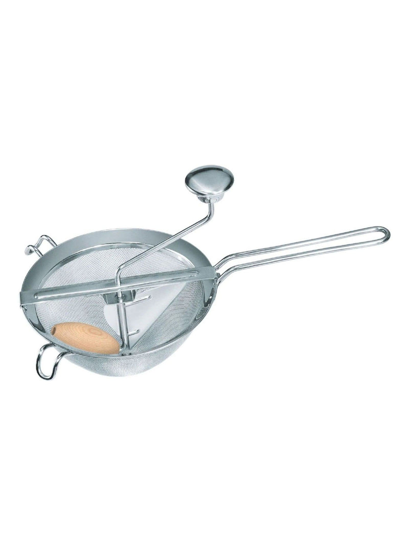 GEFU Silver Fleißiges Lieschen strainer press, UK version