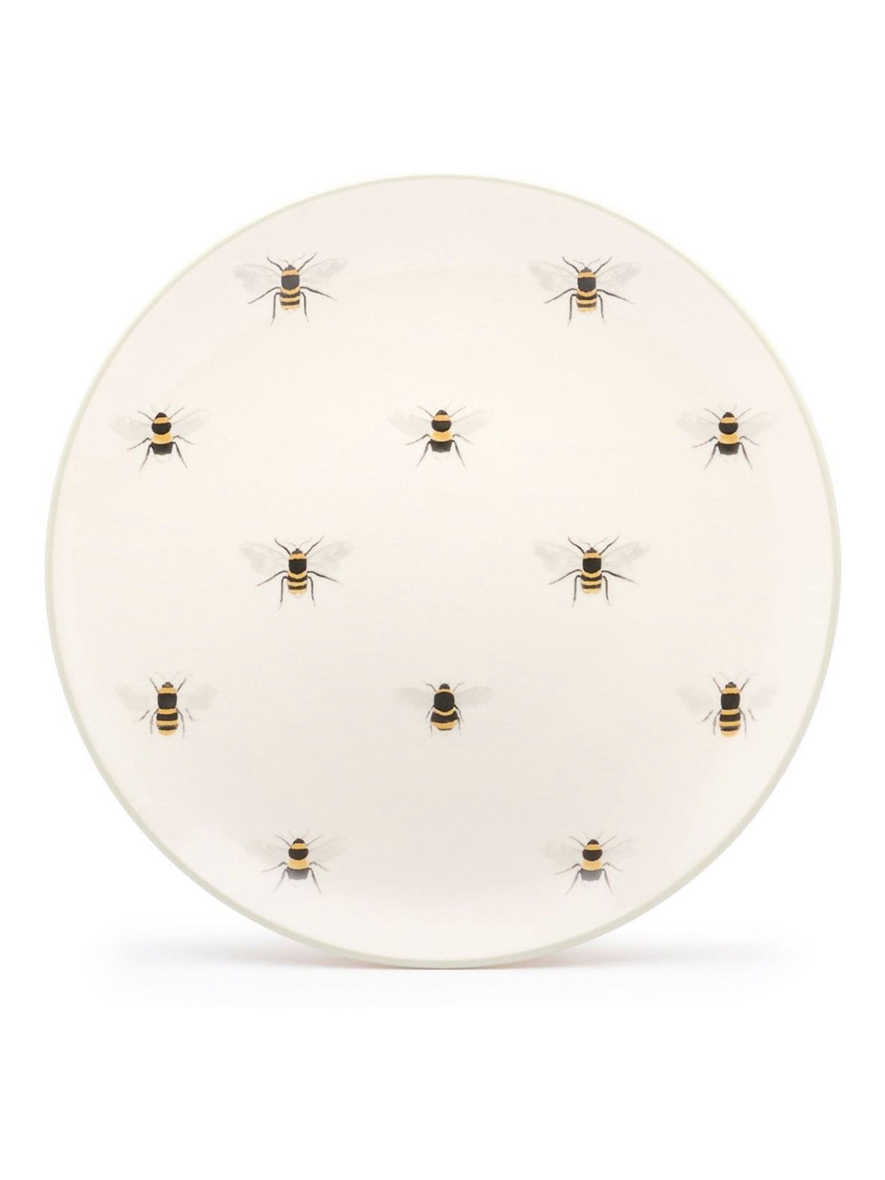 Sophie Allport natural bees stoneware side plate 20cm - British product