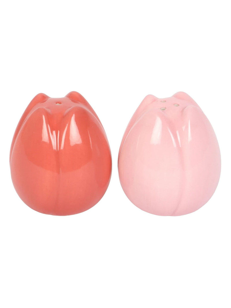 Something Different tulip salt and pepper shakers ceramic (British brand)