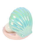 Something Different pink clam shell salt and pepper shaker set, UK version