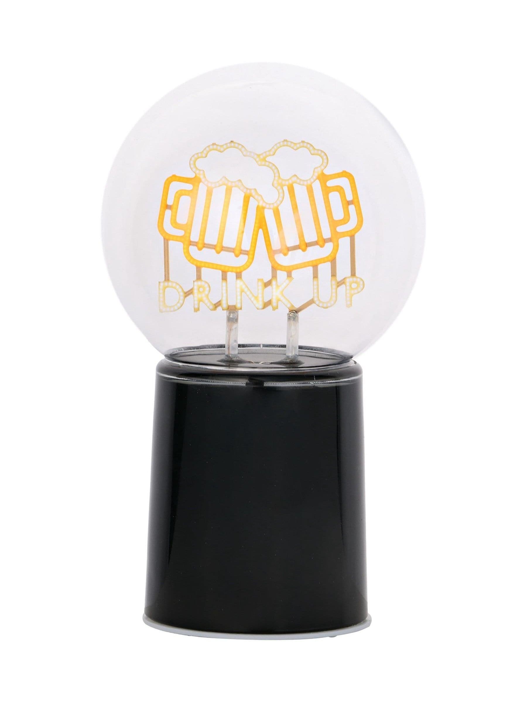 Widdop black LED neon lamp with drink up design, UK version