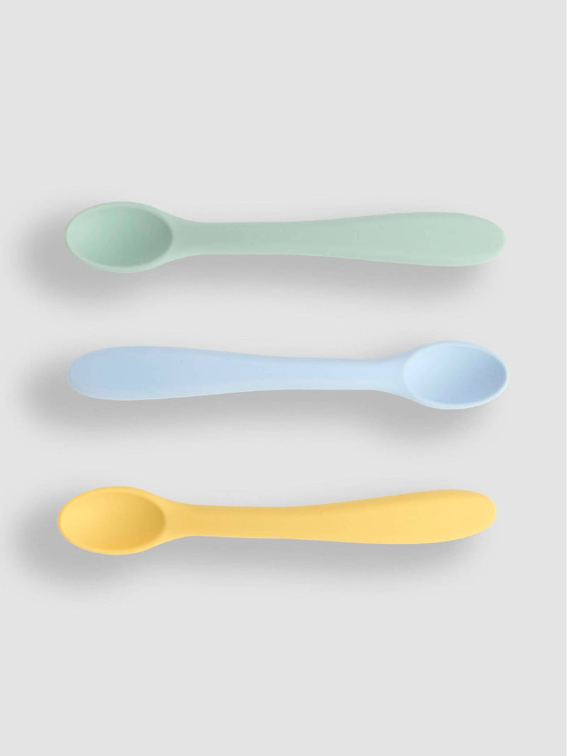 JoJo Maman Bébé silicone weaning spoons 3-pack, UK version