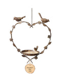 Dibor hanging heart bird feeder - British product