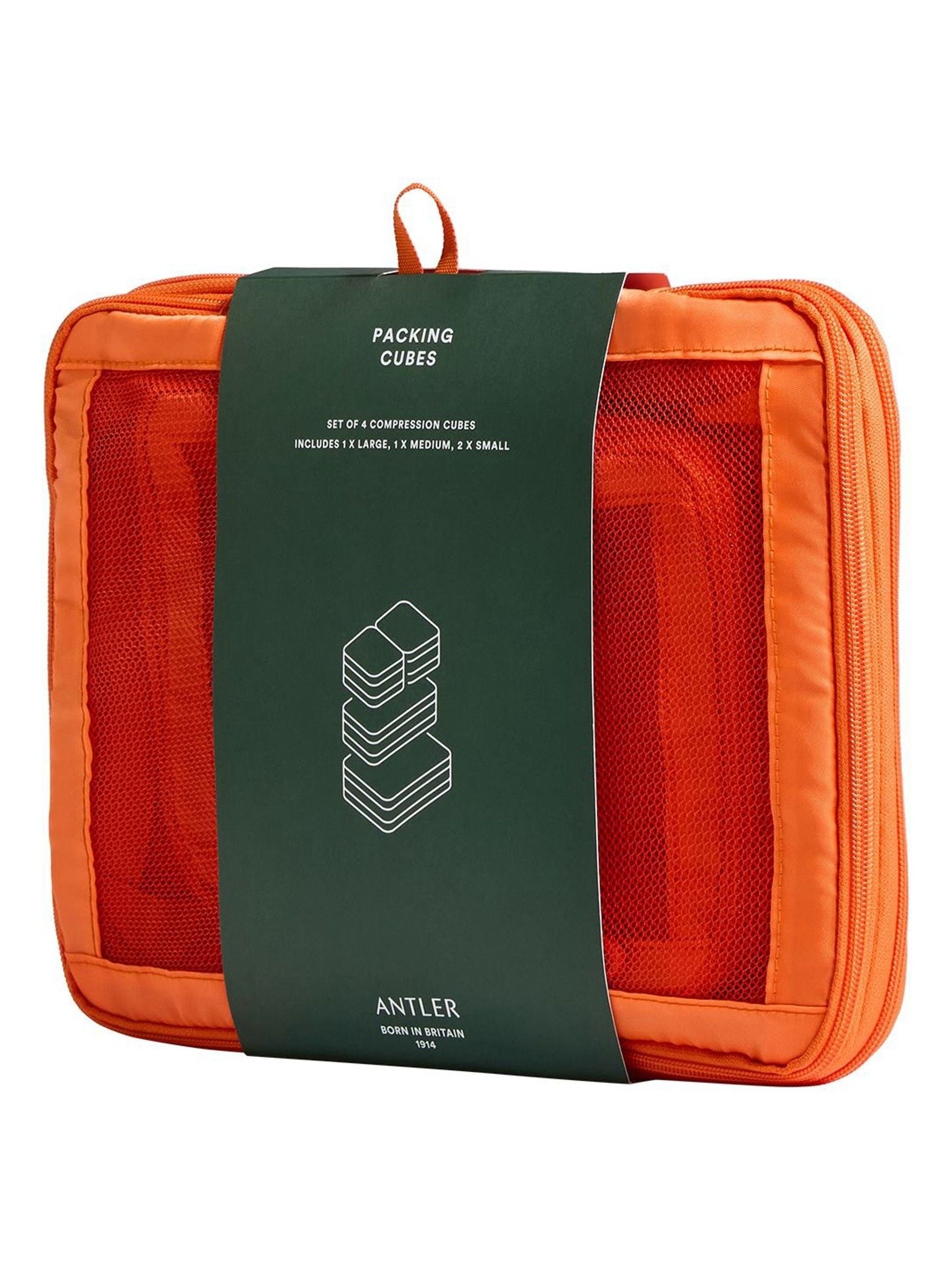 Antler packing cubes set of 4 coral, imported from the UK