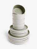 Green Otis 12-piece stoneware dinner set, UK version