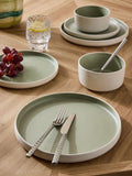 Green Otis 12-piece stoneware dinner set, UK version