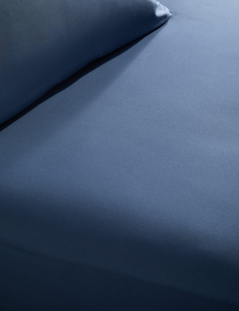 M&S X Fired Earth washed cotton deep fitted sheet 30cm (British brand)