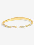 Gold Plated Crystal Open Bangle 204.2mm x 50mm