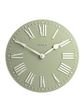 Jones Clocks sage green strand convex wall clock 30cm, UK version