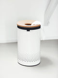 Brabantia white cork lid laundry bin 60L, UK version