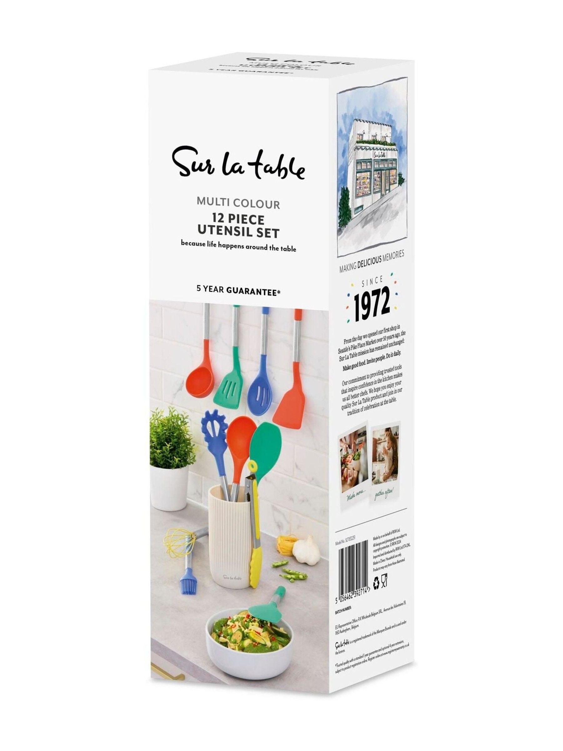 Sur La Table 12 Piece Utensil Set Assorted Colours (British brand)
