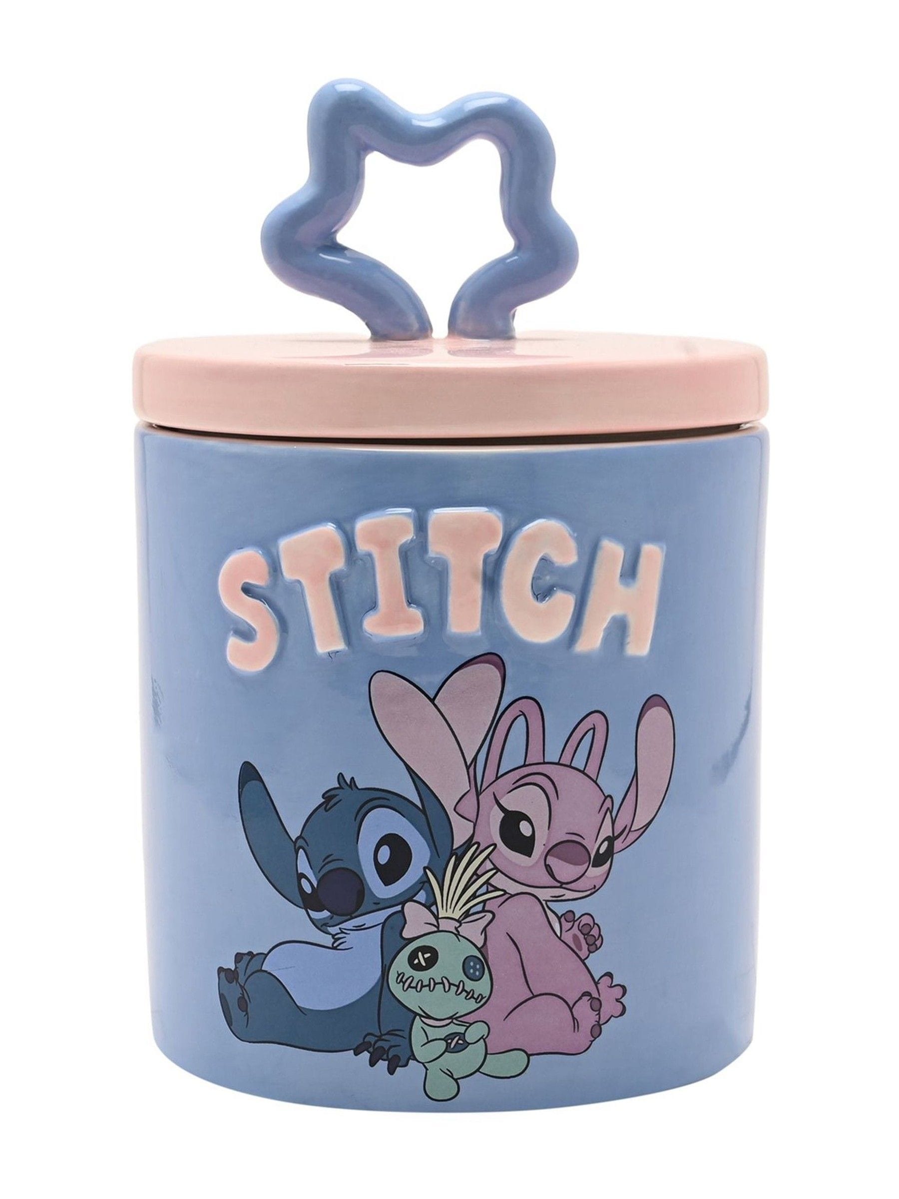 Widdop Disney Stitch blue ceramic storage jar - British product
