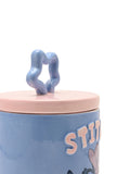 Widdop Disney Stitch blue ceramic storage jar - British product