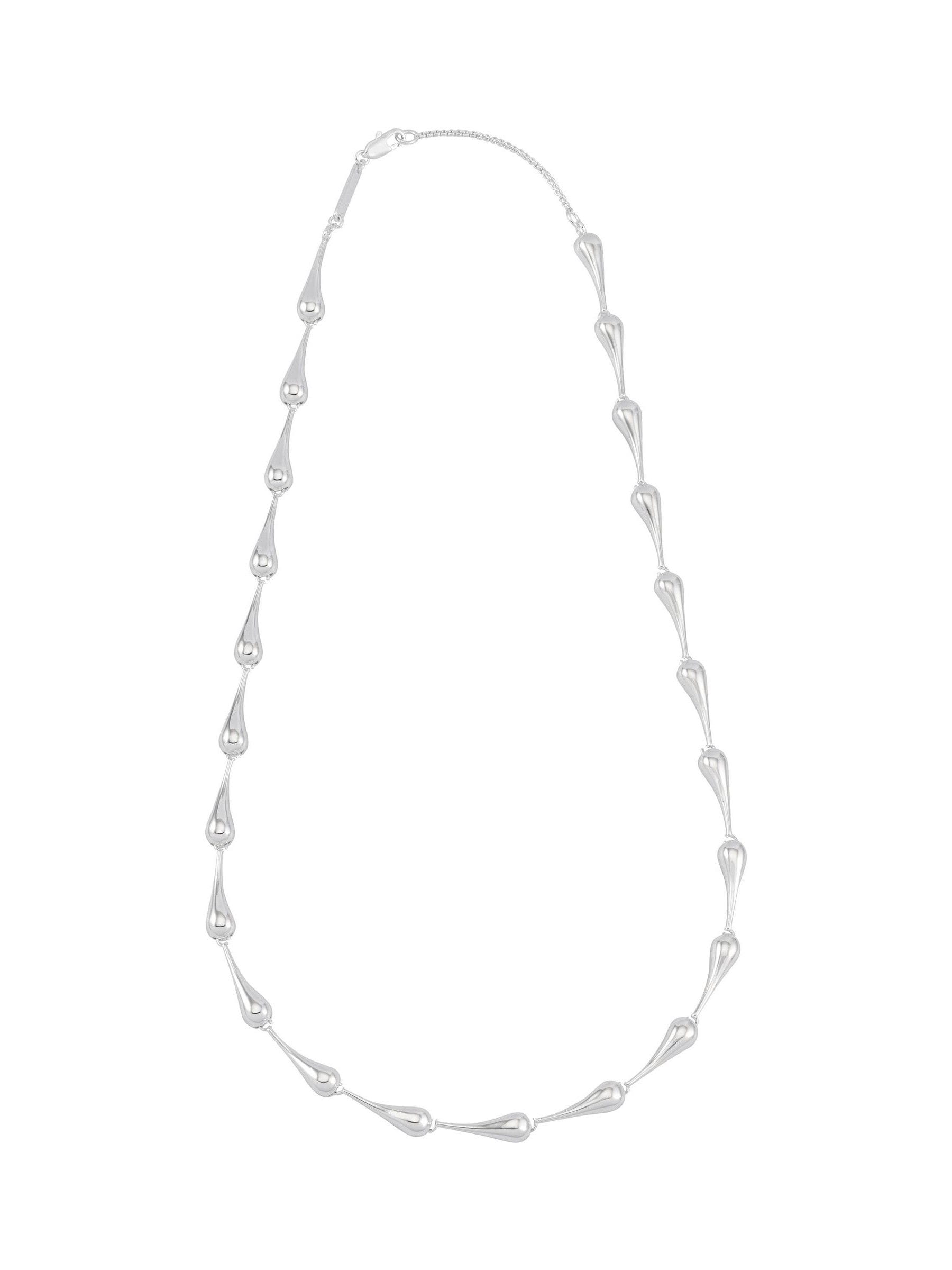 The Edit by Estella Bartlett Silver Tone Drop Link Necklace