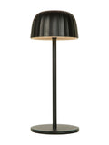 Searchlight black outdoor rechargeable table lamp - British product