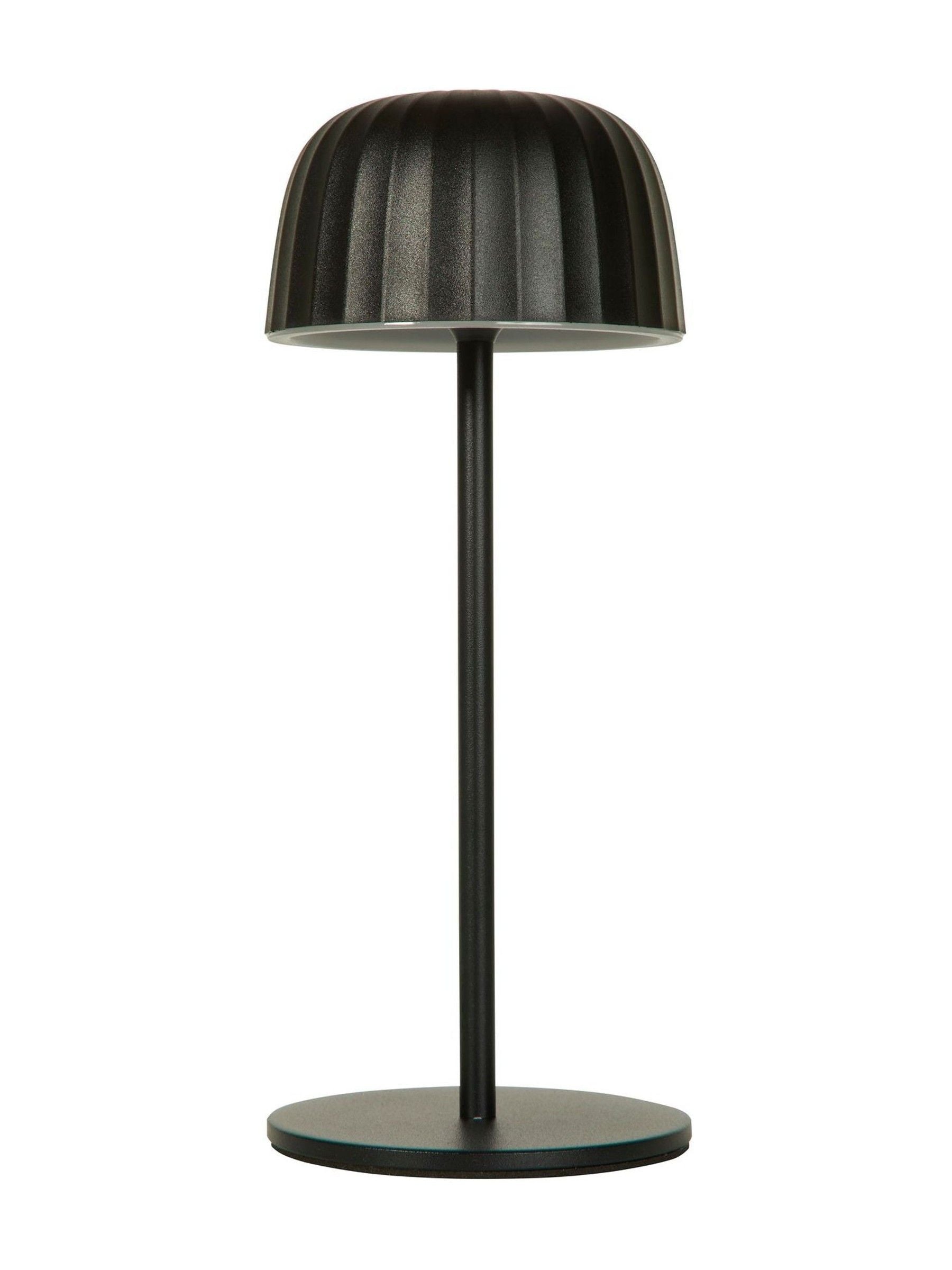 Searchlight black outdoor rechargeable table lamp - British product
