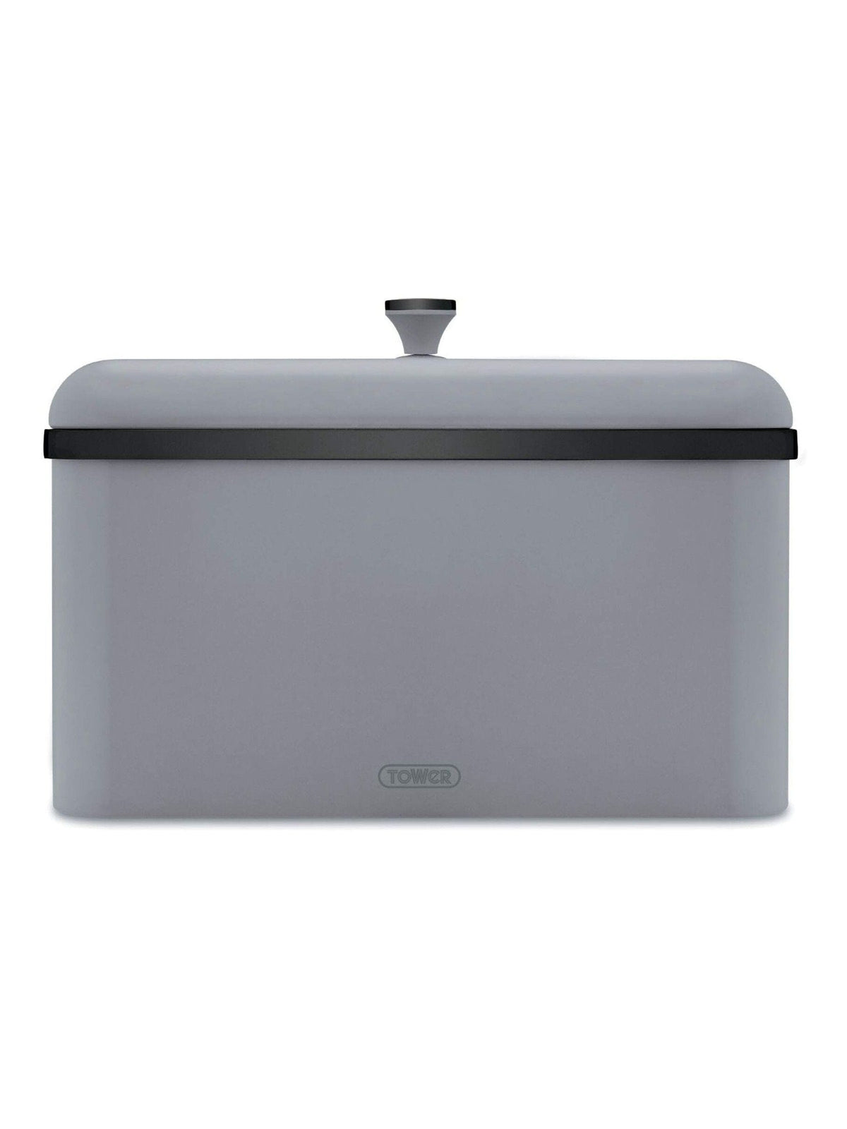 Tower Sera grey bread bin with removable lid, imported from the UK