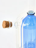 Oliver Bonas blue glass oil and vinegar bottle, UK version