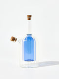 Oliver Bonas blue glass oil and vinegar bottle, UK version