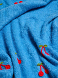Oliver Bonas blue crochet cherries throw 170x130cm - British product