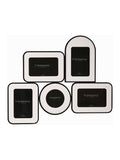 Widdop 5 multi-aperture black photo frame 42x50cm, UK version
