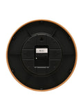 Widdop oak bamboo wall clock with grey dial - British product