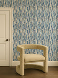 Clarke and Clarke Blue Elements Cityscape A4 wallpaper sample - British product