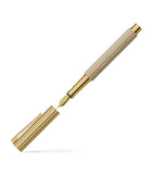 Gold-Trim Hornbeam Wood Bloom Fountain Pen