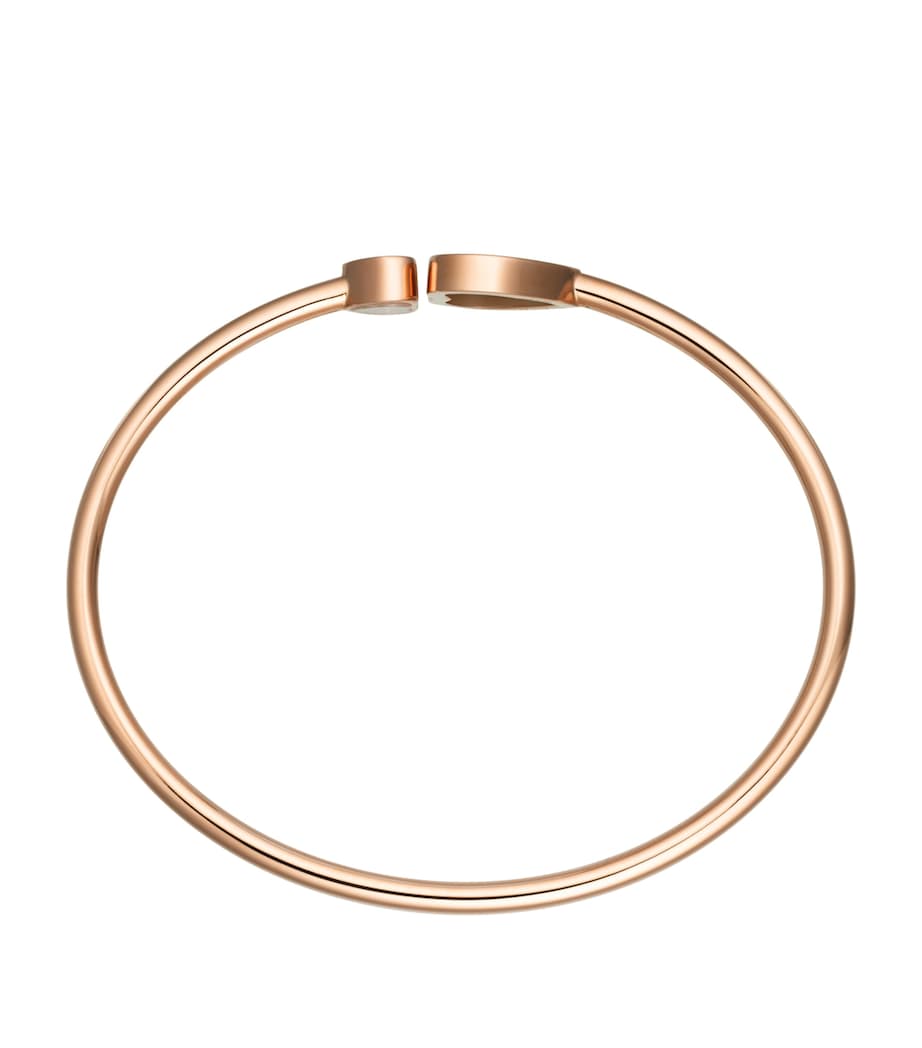 Chopard Happy Hearts bangle rose gold diamond, imported from the UK