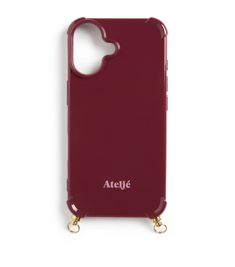 ATELJE iPhone case Bold Burgundy - British product